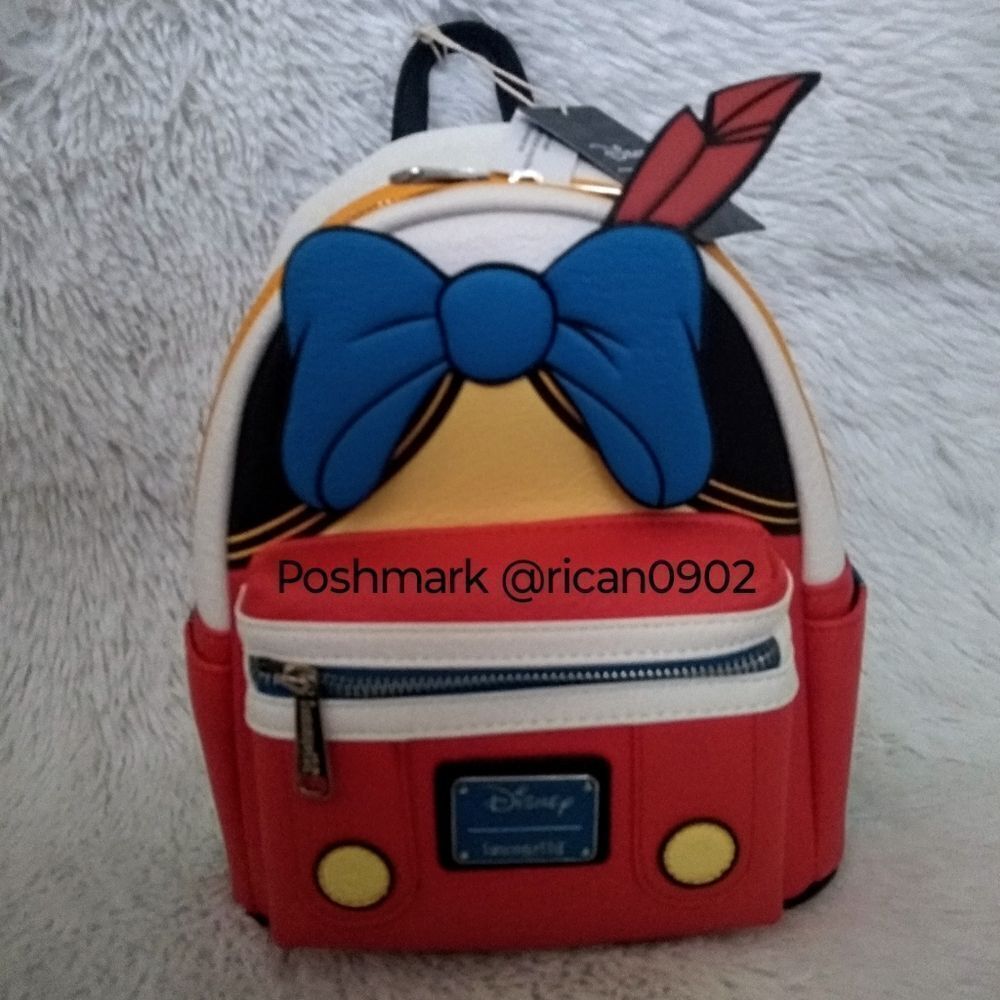 Disney Loungefly Pinocchio Mini Backpack & Wallet - Picture 2 of 8